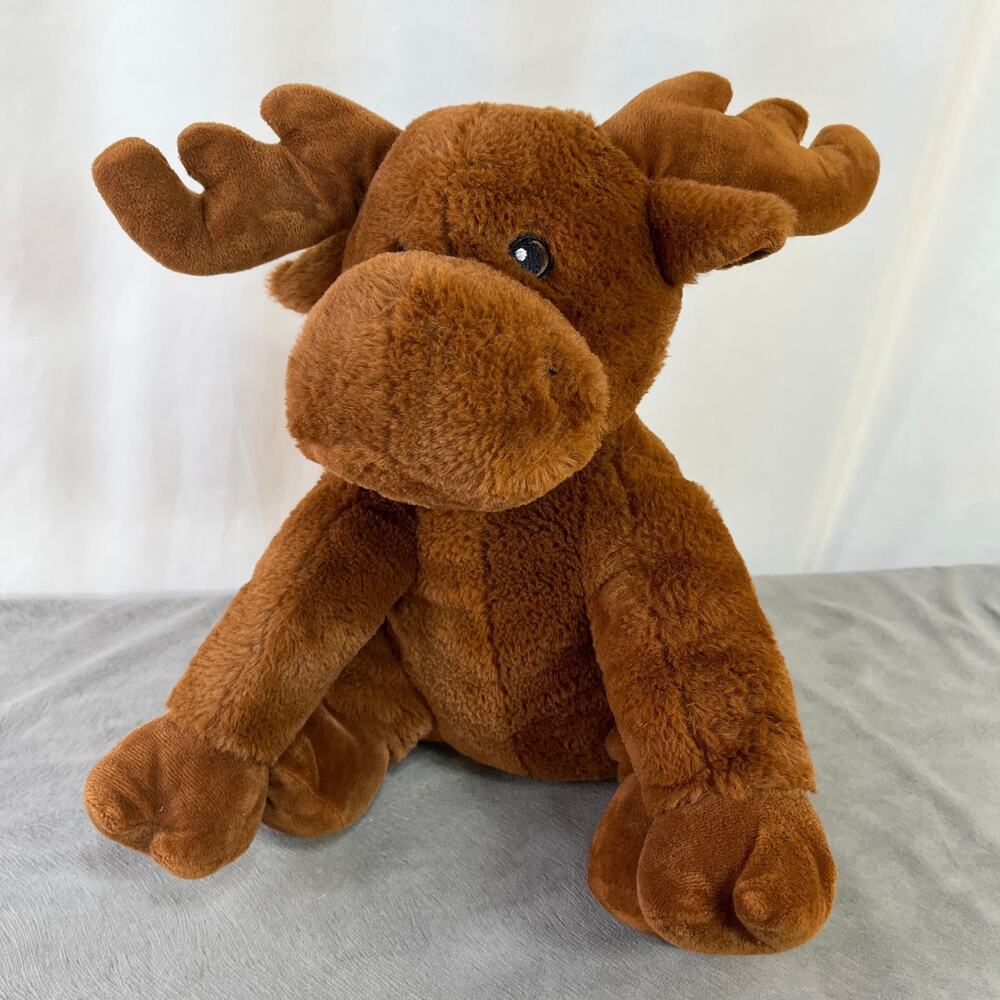 Wishpets 2019 Katie Moose Plush 8" Brown Lovey Stuffed Animal Toy